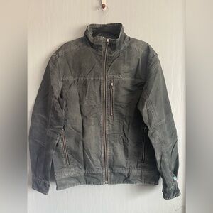 Kuhl Vintage Patina Dye Burr Canvas Full Zip Outdoor Hiking Jacket Men’s Size L